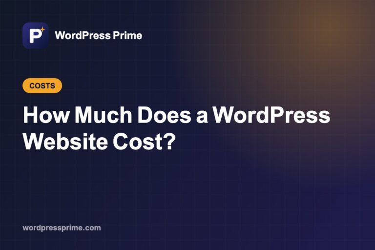 How Much Does a WordPress Website Cost?